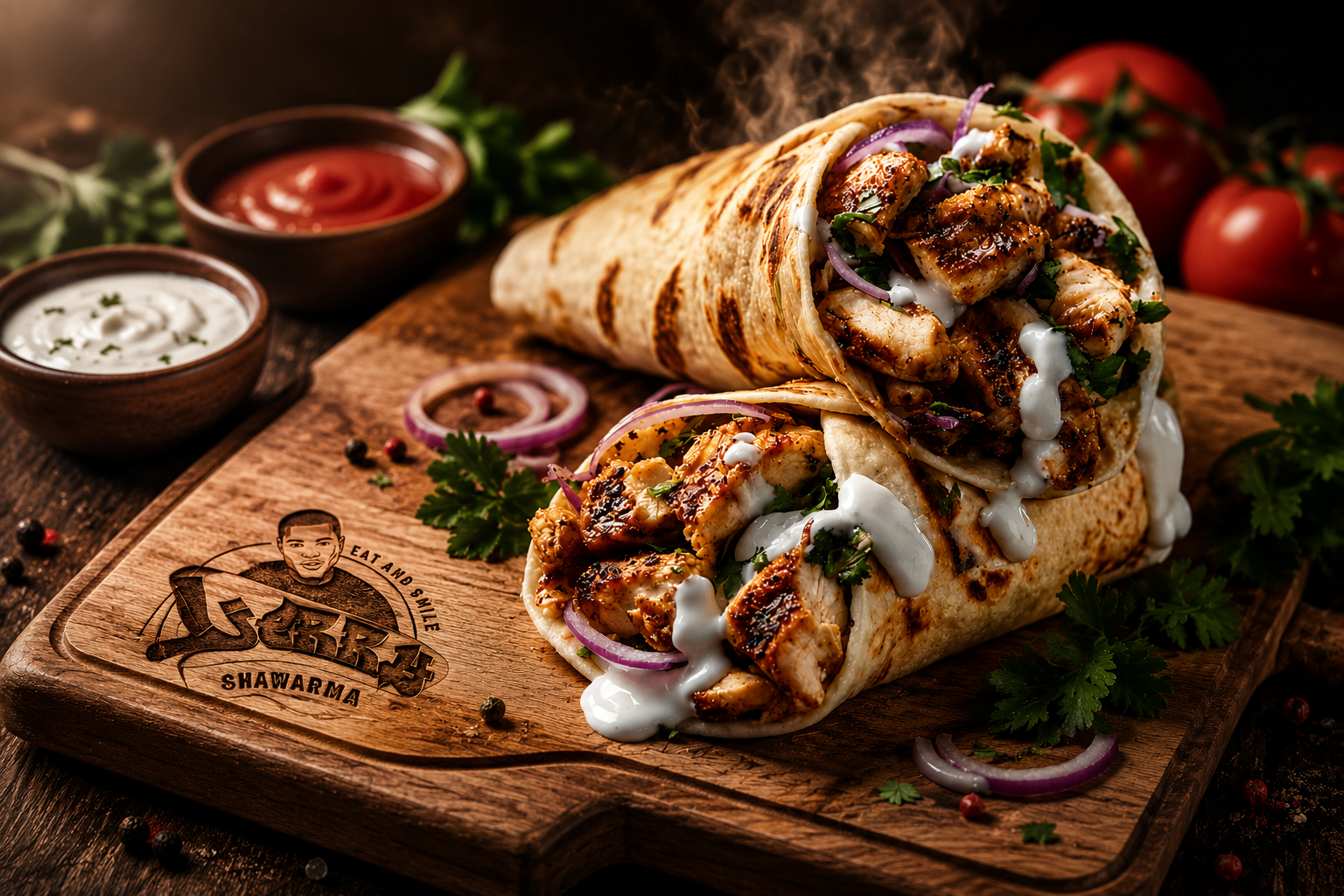 Premium Loaded Shawarma Showcase